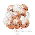 Multi color látex Fashion Round Standard Balloon 12 pulgadas impresas Rose Gold Happy Año Nuevo 2020 Proveedores